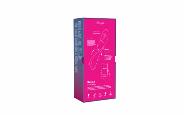 Смарт-вібратор We-Vibe Rave 2 Twisted Pleasure Pink, для точки G та входу в піхву, 2 мотори - Зображення 9