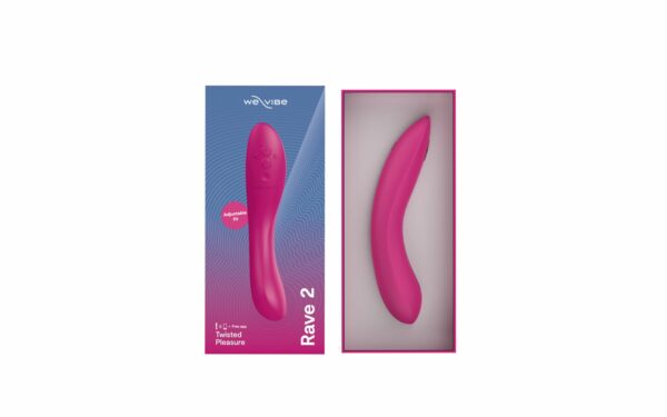 Смарт-вібратор We-Vibe Rave 2 Twisted Pleasure Pink, для точки G та входу в піхву, 2 мотори - Зображення 7