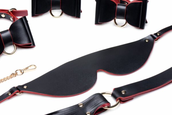 Набір БДСМ з дорожньою сумкою Master Series: Bow — Luxury BDSM Set With Travel Bag, 11 предметів - Зображення 5