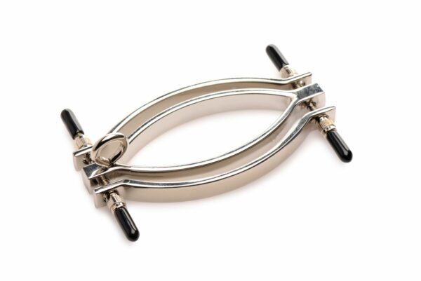 Затискач для статевих губ Master Series: Pussy Tugger Adjustable Vagina Clamp with Chain - Зображення 3