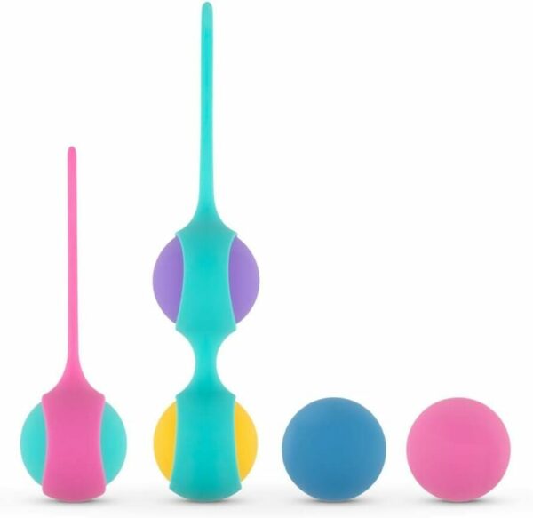 Набір вагінальних кульок PMV20: Vita – Kegel Ball Set, маса 40, 50, 60 г, два тримачі - Зображення 2