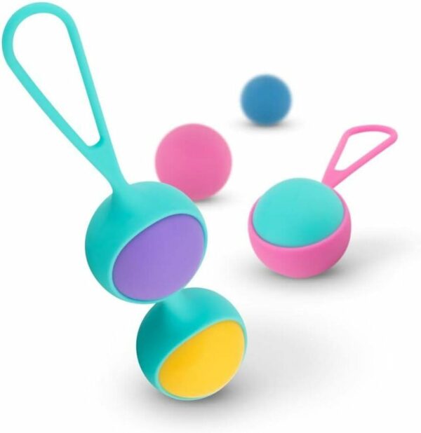 Набір вагінальних кульок PMV20: Vita – Kegel Ball Set, маса 40, 50, 60 г, два тримачі - Зображення 3