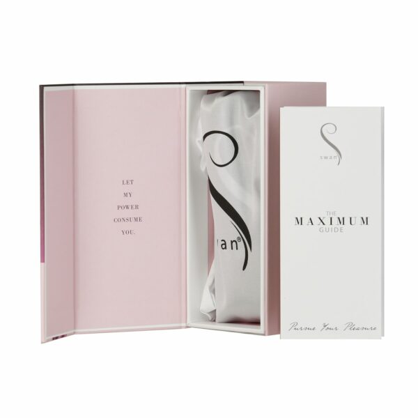 Віброкуля Swan Maximum + Comfy Cuff Pink, суперпотужна, різна інтенсивність, силіконова манжета - Зображення 7