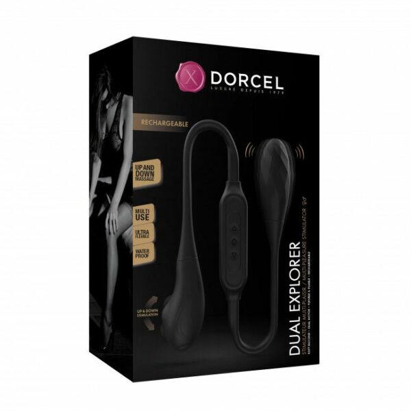 Вібратор на гнучкому зчепленні зі стимуляцією пальчиком Dorcel DUAL EXPLORER - Зображення 10