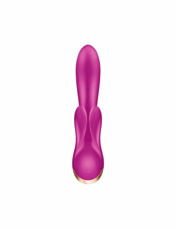 Смарт вібратор кролик із подвійним відростком Satisfyer Double Flex Violet - Зображення 3