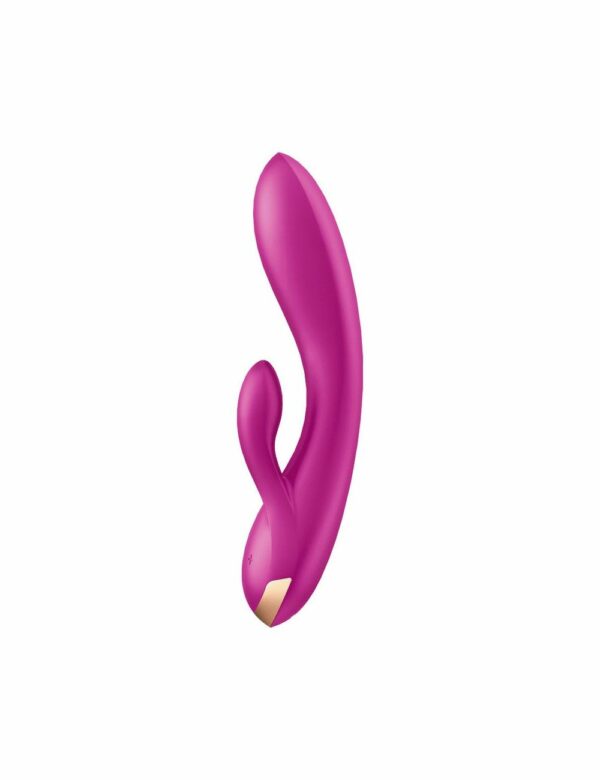 Смарт вібратор кролик із подвійним відростком Satisfyer Double Flex Violet - Зображення 2