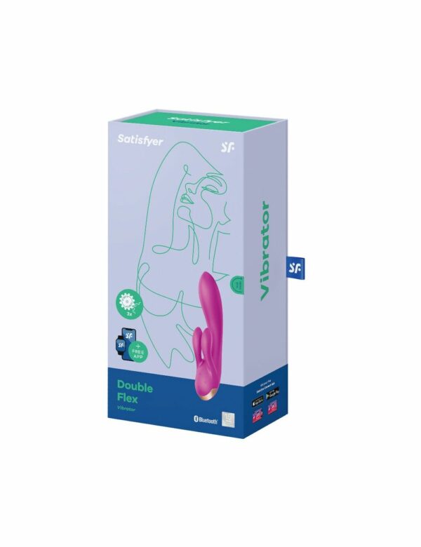 Смарт вібратор кролик із подвійним відростком Satisfyer Double Flex Violet - Зображення 4