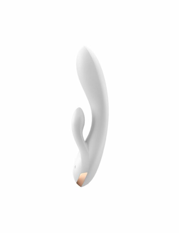 Смарт вібратор-кролик із подвійним відростком Satisfyer Double Flex White - Зображення 2