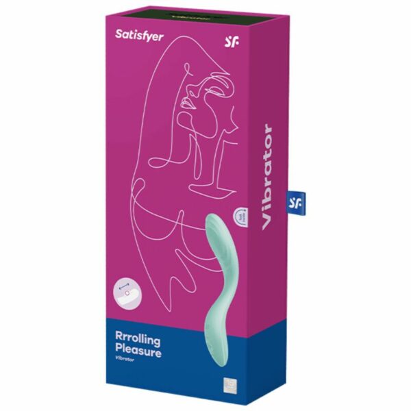 Вібратор із перлинною стимуляцією точки G Satisfyer Rrrolling Pleasure Mint - Зображення 5