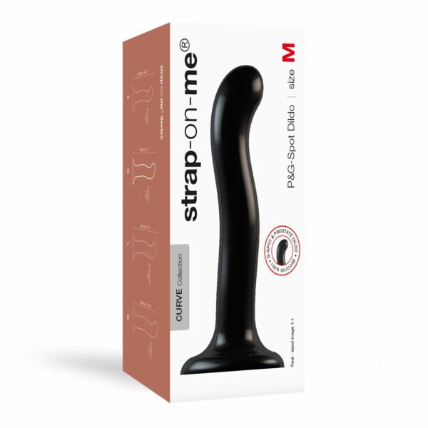 Насадка для страпона Strap-On-Me P&G-Spot Dildo, силикон, размер M - Зображення 5