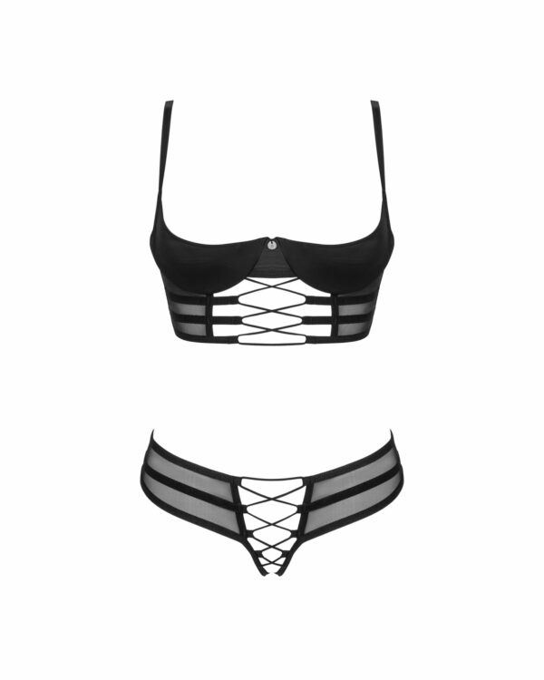 Комплект Obsessive Roxelia 2-pcs crotchless set XL/2XL - Зображення 3