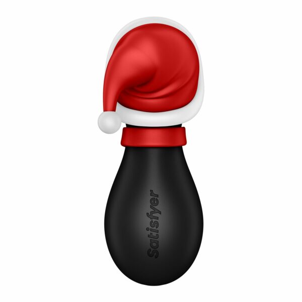 Вакуумний кліторальний стимулятор Satisfyer Penguin Holiday Edition, у шапочці та шарфі - Зображення 4