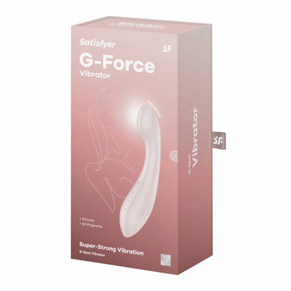 Вібратор для точки G Satisfyer G-Force Beige, 10 режимів + 5 рівнів інтенсивності - Зображення 6