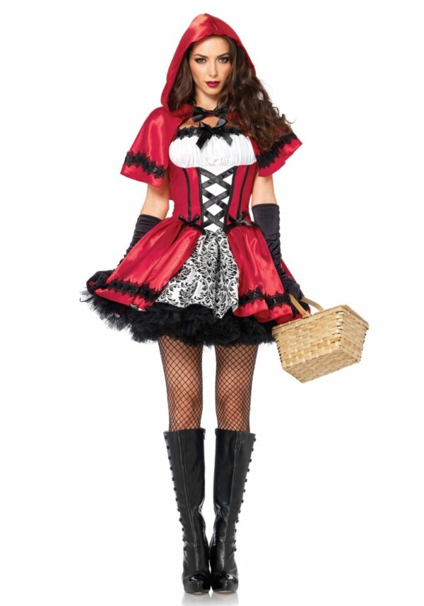 Еротичний костюм Червоної шапочки Leg Avenue Gothic Red Riding Hood XL, сукня, накидка - Зображення 7