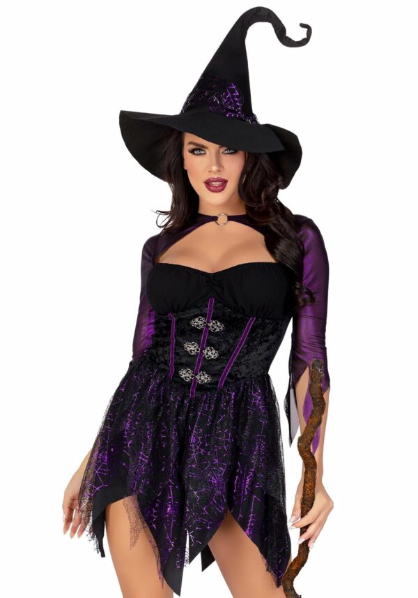 Костюм відьми Leg Avenue Mystical Witch S, сукня, капелюх