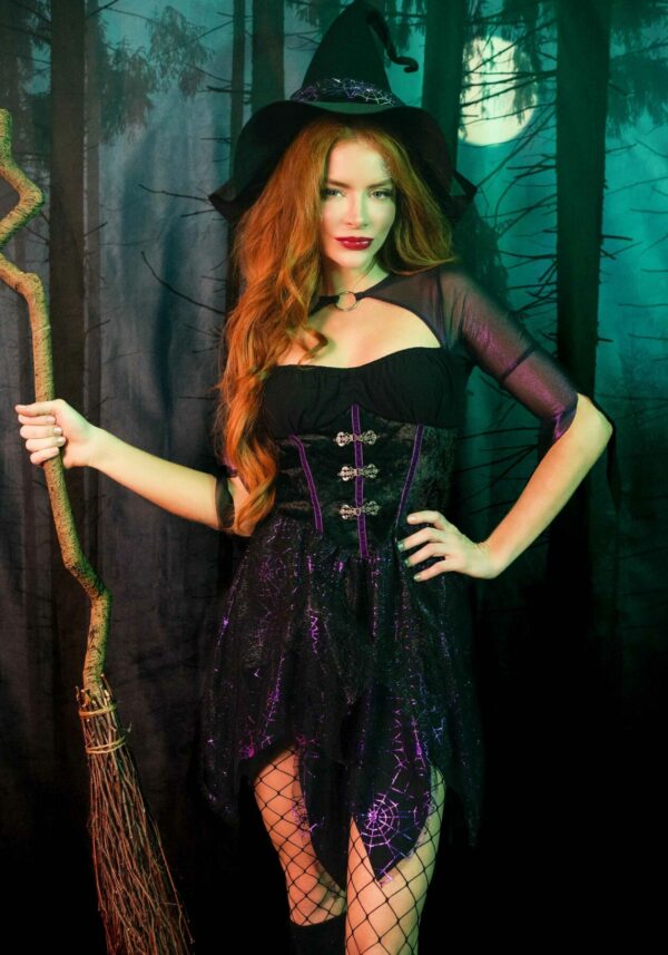 Костюм відьми Leg Avenue Mystical Witch S, сукня, капелюх - Зображення 4