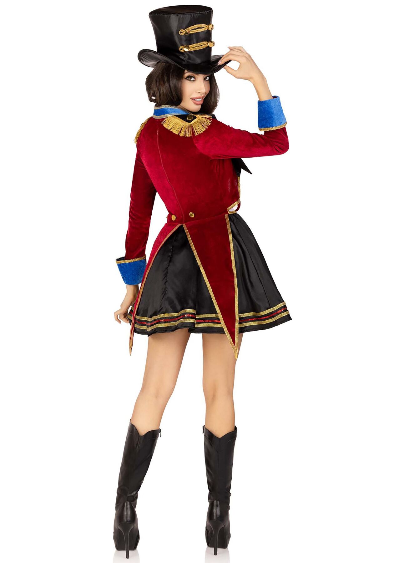 Костюм циркачки Leg Avenue Ringmaster Costume M, сукня, капелюх - Зображення 6