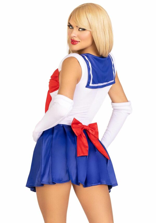 Еротичний костюм Сейлор Мун Leg Avenue Sexy Sailor XS, сукня, рукавички, бант - Зображення 2