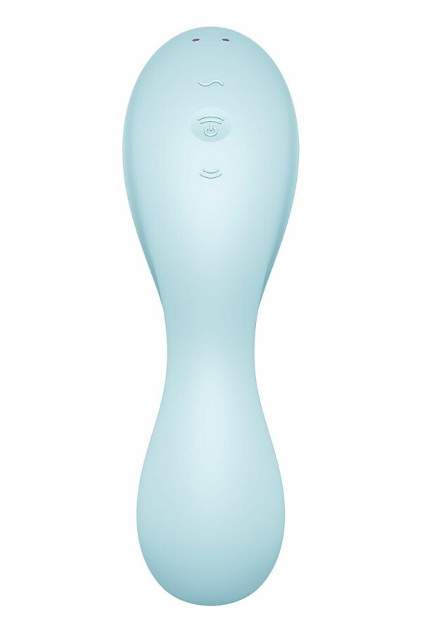 Вакуумний смарт-стимулятор із вібрацією Satisfyer Curvy Trinity 5 (Blue)  (порвана упаковка!!!) - Зображення 7