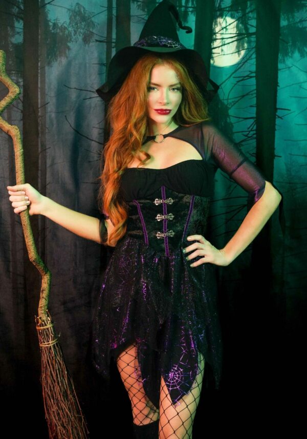 Костюм відьми Leg Avenue Mystical Witch M, сукня, капелюх - Зображення 4
