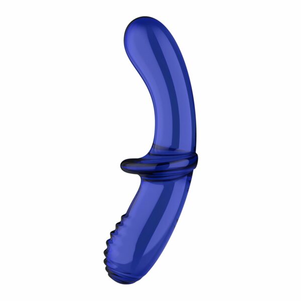 Двосторонній скляний дилдо Satisfyer Double Crystal Light blue, боросилікатне скло, унісекс - Зображення 3