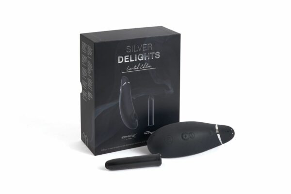 Преміальний подарунковий набір Silver Delights Collection: Womanizer Premium та We-Vibe Tango - Зображення 2