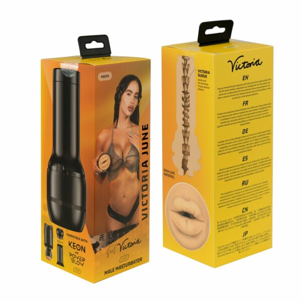 Мастурбатор Kiiroo Feel Victoria June Mouth Stroker PBC сумісний з PowerBlow та Keon - Зображення 6