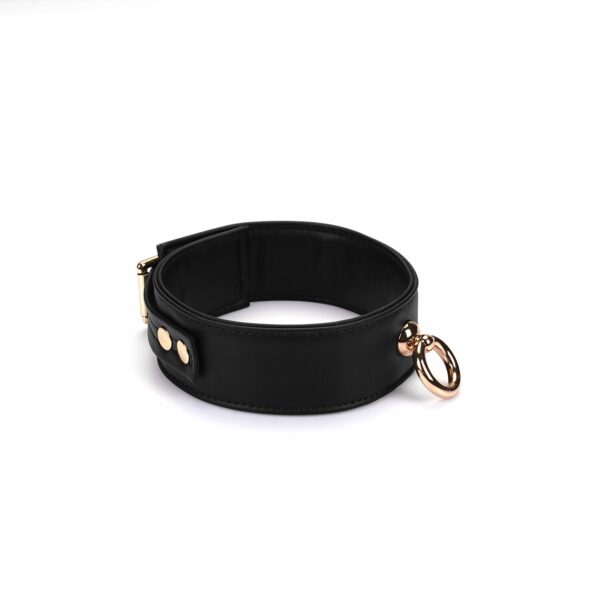 Нашийник з повідцем Liebe Seele Black Organosilicon Collar with Leash - Зображення 4