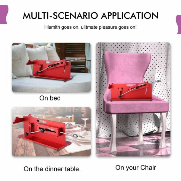 Смарт секс-машина Hismith Table Top 2.0 Pro APP Red (є дефекти на упаковці!!!) - Зображення 11