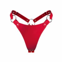 Трусики з натуральної шкіри Feral Feelings – String Bikini Red