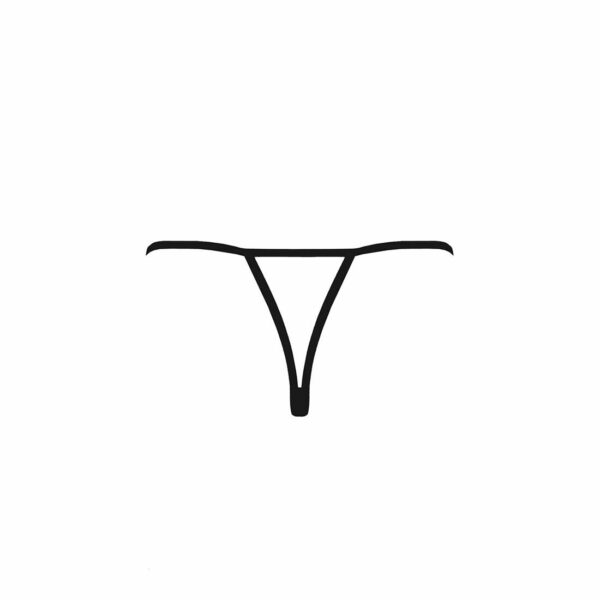 Трусики мереживні з доступом VIOLANTE THONG black S/M - Passion Exclusive (м'ята упаковка!!!) - Зображення 7