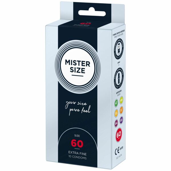 Презервативи Mister Size - pure feel - 60 (10 condoms), товщина 0,05 мм (м'ята упаковка!!!) - Зображення 3