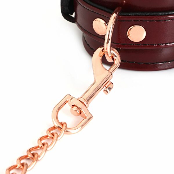 Наручники Liebe Seele Wine Red wirst Cuffs (м'ята упаковка!!!) - Зображення 7