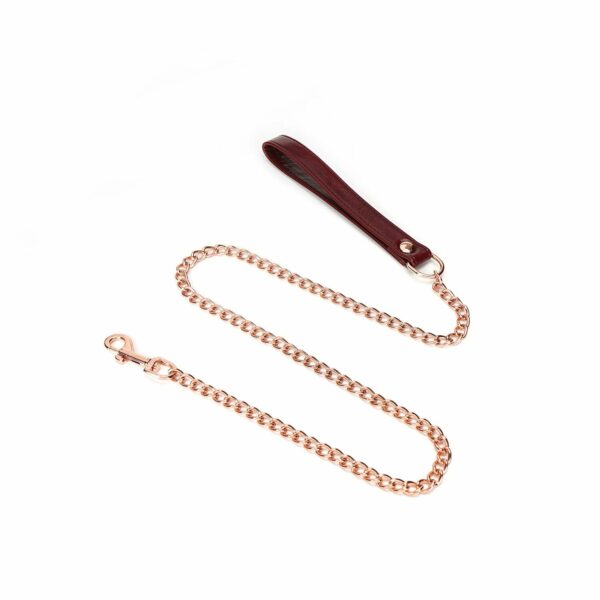 Нашийник з повідцем Liebe Seele Wine Red Collar and Leash (м'ята упаковка!!!) - Зображення 6
