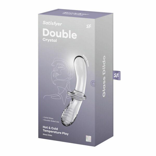 Дилдо Satisfyer Double Crystal (Transparent) (м'ята упаковка!!!) - Зображення 6