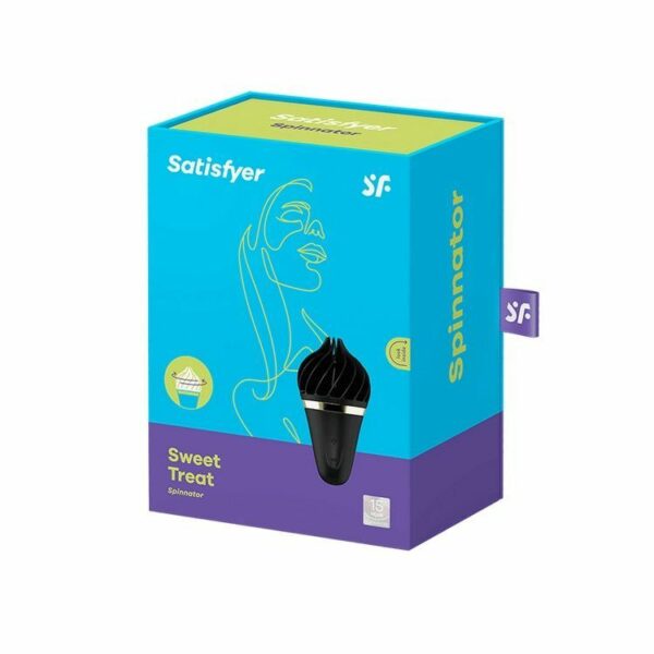 Мороженка спінатор Satisfyer Lay-On - Sweet Treat Black/Gold  (м'ята упаковка!!!) - Зображення 3