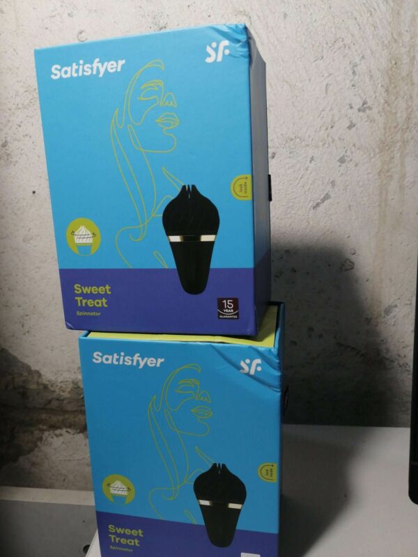 Мороженка спінатор Satisfyer Lay-On - Sweet Treat Black/Gold  (м'ята упаковка!!!) - Зображення 2