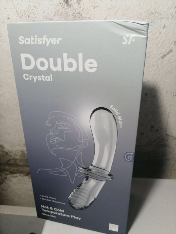 Дилдо Satisfyer Double Crystal (Transparent) (м'ята упаковка!!!) - Зображення 2