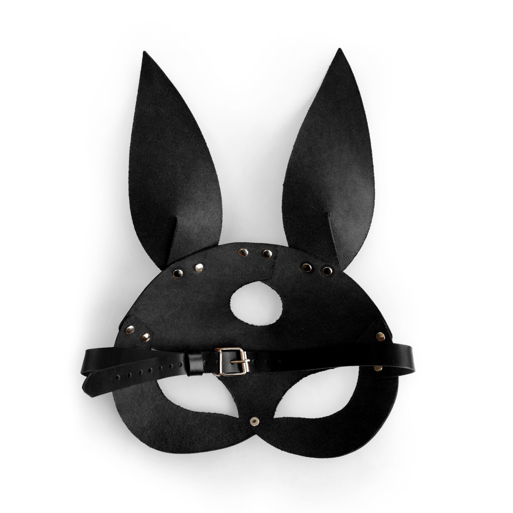 Шкіряна маска Зайчика Art of Sex - Bunny mask, колір Чорний - Зображення 4