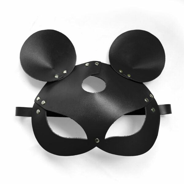 Шкіряна маска мишки Art of Sex - Mouse Mask, колір Чорний - Зображення 3