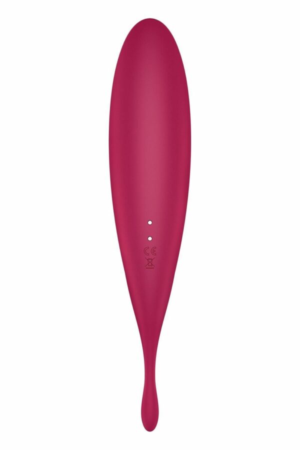 Смарт-вібратор з вакуумною стимуляцією Satisfyer Twirling Pro+ dark red  (м'ята упаковка!!!) - Зображення 6