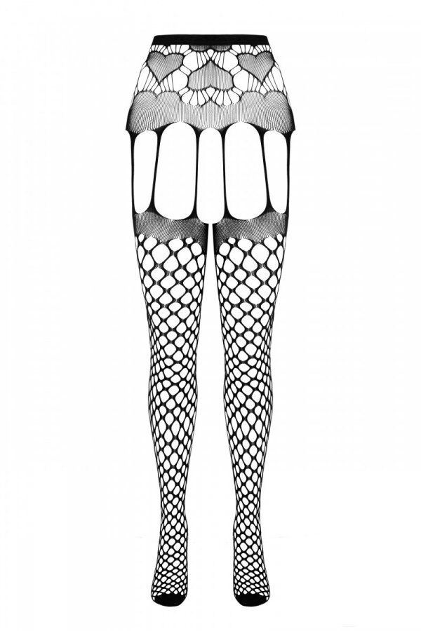 Еротичні колготки-бодістокінг Passion ECO S009 red - Зображення 3