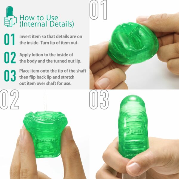 Мастурбатор Tenga UNI Emerald - Зображення 3