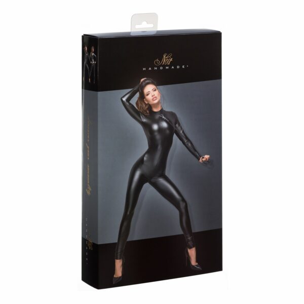 Комбінезон Noir Handmade F162 Powerwetlook overall with leash and two-way zipper - M - Зображення 5