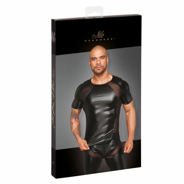 Футболка Noir Handmade H056 Men's T-shirt made of powerwetlook - 3XL - Зображення 3