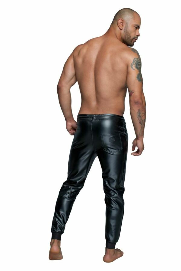Чоловічі трегінси Noir Handmade H063 Powerwetlook treggings - 3XL - Зображення 3