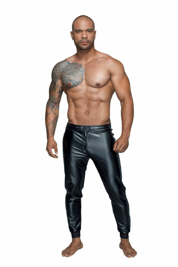 Чоловічі трегінси Noir Handmade H063 Powerwetlook treggings - 3XL - Зображення 4