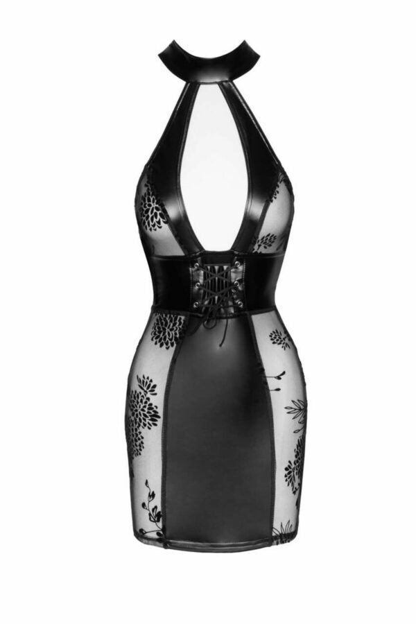 Сукня Noir Handmade F238 Short tulle dress with powerwetlook inserts - 3XL - Зображення 4
