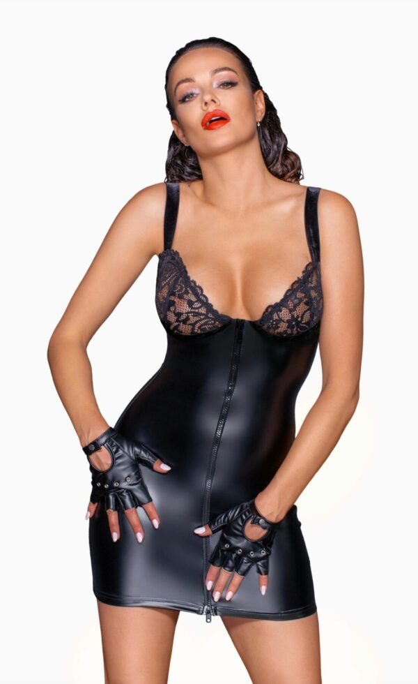 Сукня Noir Handmade F254 Powerwetlook mini-dress - L - Зображення 3