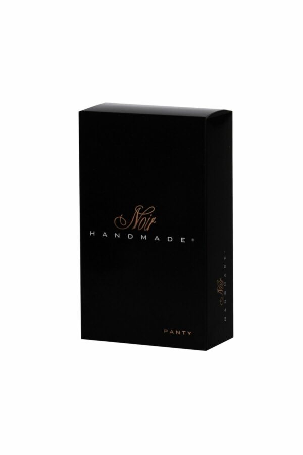 Трусики Noir Handmade P008 Powerwetlook panty with gold clasp - S - Зображення 6